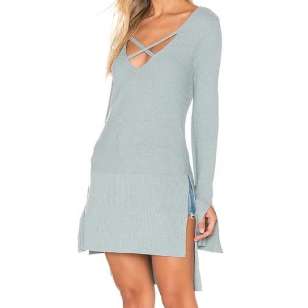 Free People Waterfall Criss Cross Sweater